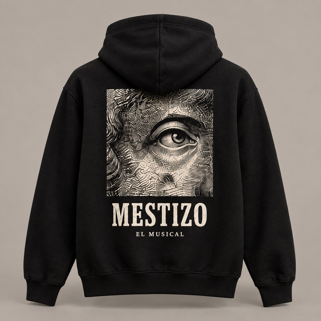 Buzo Negro con Capucha Mestizo