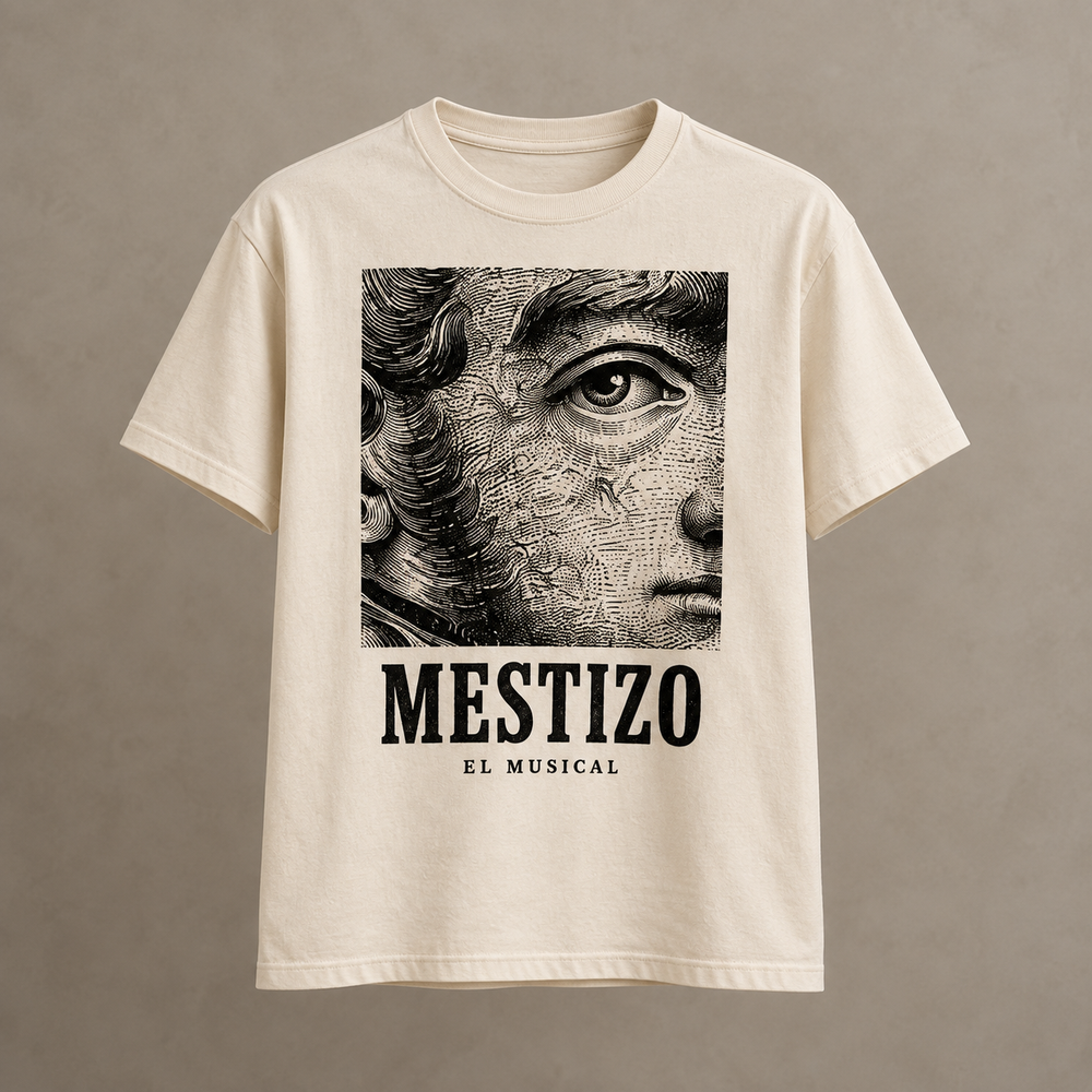 Remera Blanca Manga Corta Mestizo