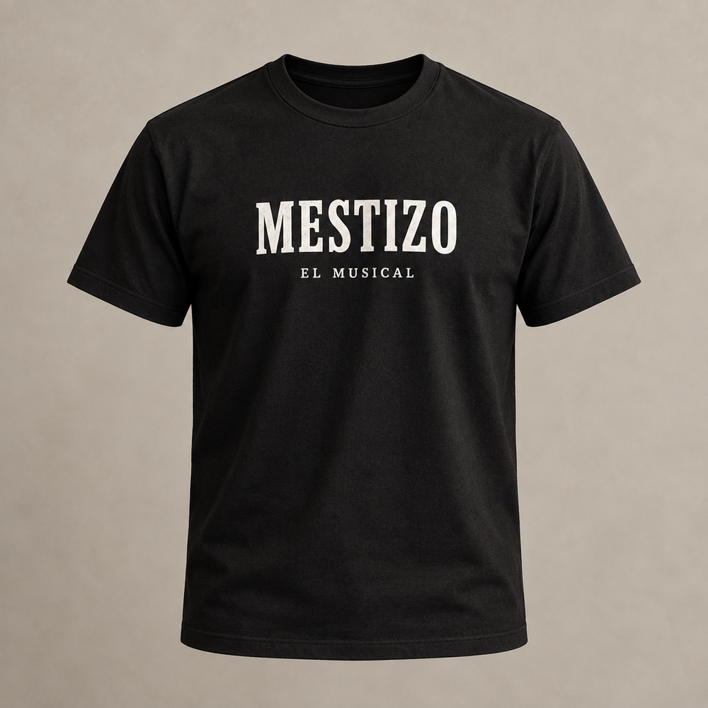 Remera Manga Corta Negra Mestizo